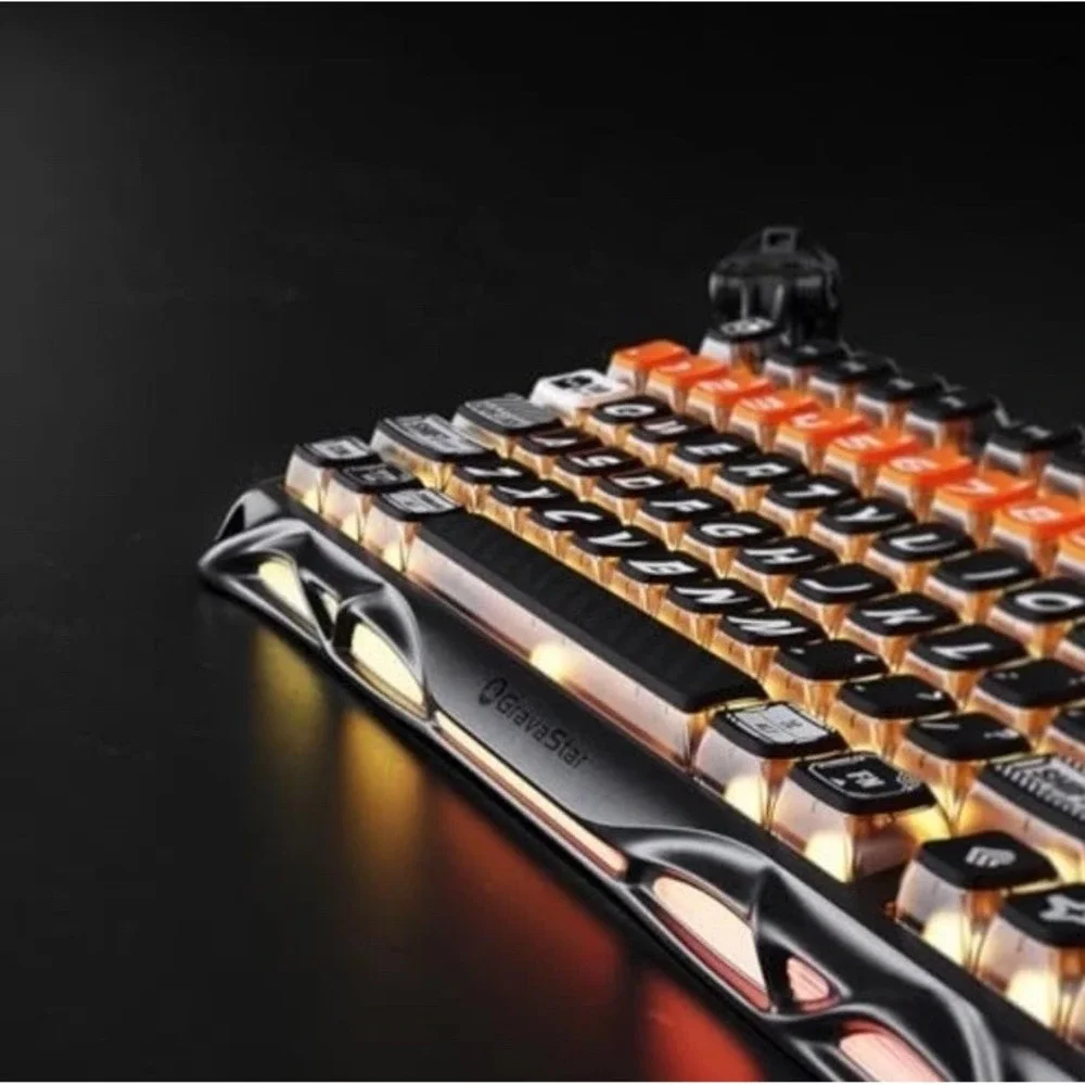 Mercury K1‎ Pro Wireless Gaming Keyboard, Aluminum Alloy, 75% Layout CyberFlare